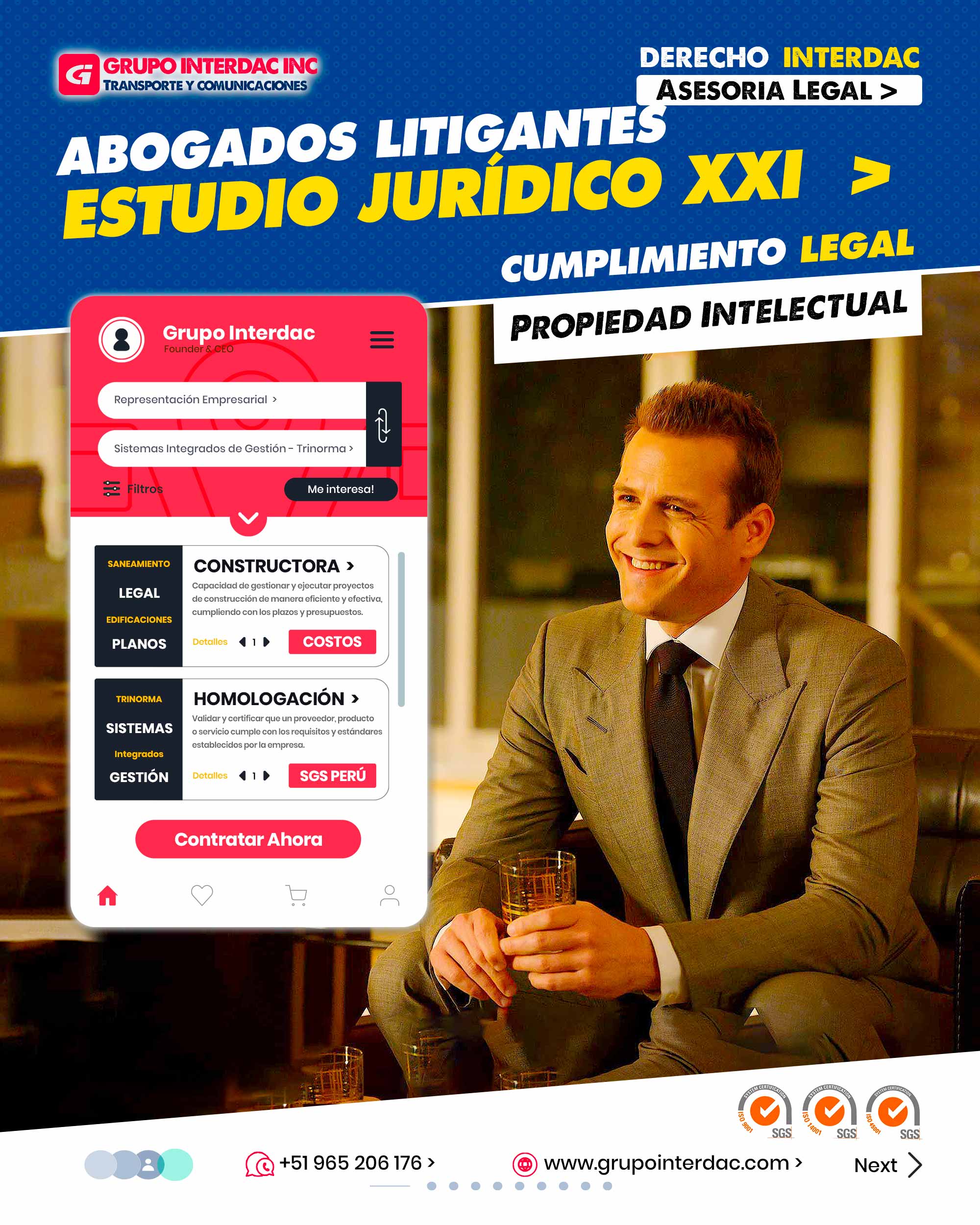 Responsabilidad legal: Definir claramente las responsabilidades de cada parte involucrada evita problemas y asigna responsabilidades. Prevención de corrupción: Asesoría ética y legal previene actos de corrupción en la industria de la construcción. Control financiero: Supervisar los aspectos legales de los aspectos financieros asegura transparencia y evita fraudes. Seguridad y salud ocupacional: Cumplir con las normativas de seguridad laboral y salud asegura el bienestar de los trabajadores. Impacto ambiental: Asesorar en regulaciones ambientales promueve prácticas sustentables en la construcción. Contratos internacionales: En proyectos internacionales, asesorar en leyes extranjeras y acuerdos internacionales es esencial. Negociación efectiva: Asesorar en estrategias de negociación asegura acuerdos favorables para todas las partes. La empresa Grupo Interdac Inc tiene un compromiso ambiental sostenible para la optimización de recursos naturales a través de herramientas computacionales en beneficio del planeta. Nuestra empresa es lider en creación de herramientas digitales para empresas transnacionales dedicadas al sector industria y de recolección y transporte de residuos solidos.