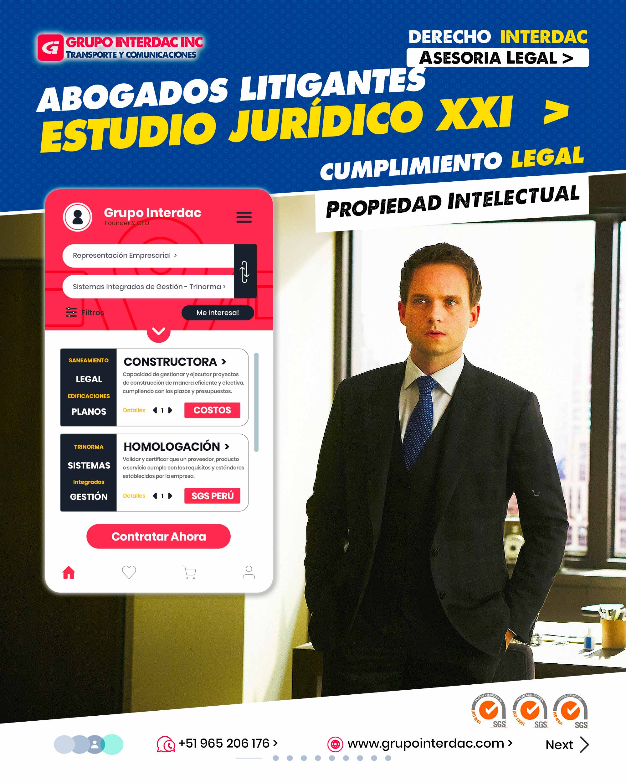 Seguridad y salud ocupacional: Cumplir con las normativas de seguridad laboral y salud asegura el bienestar de los trabajadores. Impacto ambiental: Asesorar en regulaciones ambientales promueve prácticas sustentables en la construcción. Contratos internacionales: En proyectos internacionales, asesorar en leyes extranjeras y acuerdos internacionales es esencial. Negociación efectiva: Asesorar en estrategias de negociación asegura acuerdos favorables para todas las partes. Arbitraje internacional: En casos de disputas internacionales, asesorar en arbitraje internacional permite resolver problemas de manera eficiente. Evitar retrasos: La asesoría legal puede ayudar a prevenir retrasos y costos adicionales en la construcción. Transparencia: La asesoría legal fomenta la transparencia en los procesos y toma de decisiones. La empresa Grupo Interdac Inc tiene un compromiso ambiental sostenible para la optimización de recursos naturales a través de herramientas computacionales en beneficio del planeta. Nuestra empresa es lider en creación de herramientas digitales para empresas transnacionales dedicadas al sector industria y de recolección y transporte de residuos solidos.