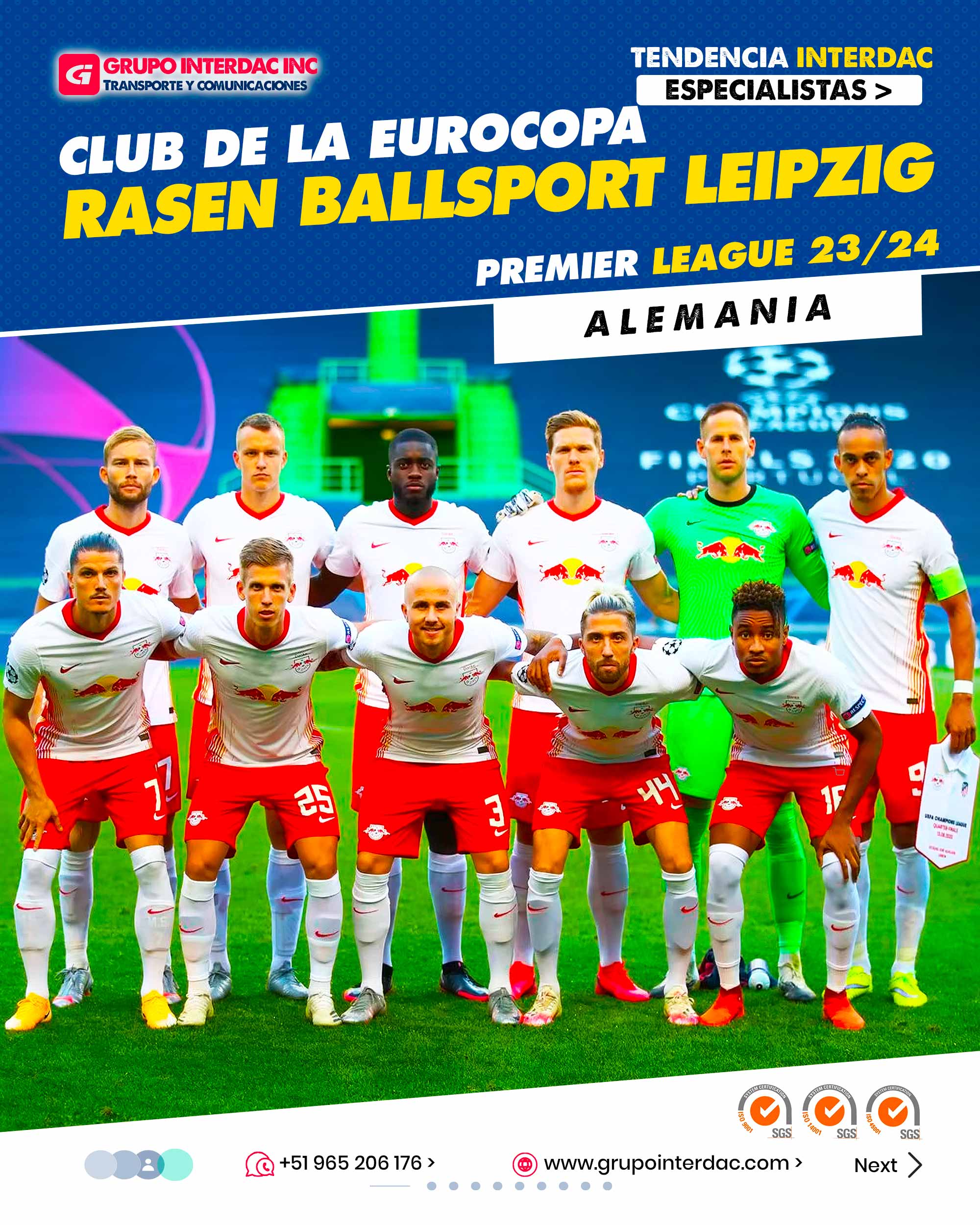 ​​Ascenso Meteórico: El RB Leipzig es conocido por su ascenso meteórico en el fútbol alemán. Fundado en 2009, el club ha experimentado un rápido crecimiento y ha escalado divisiones hasta llegar a la Bundesliga. Estilo de Juego Atractivo: El Leipzig destaca por su estilo de juego ofensivo y de alta intensidad. Bajo la dirección de entrenadores como Julian Nagelsmann, han mostrado un fútbol atractivo y dinámico. Gestión Innovadora: El RB Leipzig es reconocido por su enfoque innovador en la gestión del club. Su modelo de negocio y estructura organizativa única han sido objeto de interés y debate en el mundo del fútbol. Desarrollo de Jóvenes Talentos: El club se ha enfocado en el desarrollo de jóvenes talentos, tanto de su cantera como de fichajes jóvenes prometedores. Han logrado destacar y vender jugadores a otros clubes atractivos en Europa. Participación en Competiciones Europeas: El Leipzig ha alcanzado participaciones destacadas en competiciones europeas, como la UEFA Champions League, donde han llegado a etapas avanzadas y han competido con los mejores equipos de Europa. Afición Entusiasta: A pesar de ser un club relativamente joven, el RB Leipzig ha logrado ganar el apoyo de una afición entusiasta y apasionada que llena el estadio Red Bull Arena en cada partido. Rivalidades Regionales: El club ha desarrollado intensas rivalidades con otros equipos alemanes, especialmente con el Borussia Dortmund y el Bayern Múnich, lo que ha agregado emoción y competitividad a la Bundesliga. Inversión en Instalaciones: El RB Leipzig ha invertido en modernas instalaciones de entrenamiento y desarrollo de talentos, lo que ha contribuido a mejorar el rendimiento de sus jugadores y equipos juveniles. Sostenibilidad Financiera: A pesar de su rápida ascensión, el Leipzig ha mantenido una gestión financiera sostenible y responsable, lo que les ha permitido mantener un equipo competitivo y equilibrado. Mentalidad Competitiva: El RB Leipzig ha demostrado una mentalidad competitiva y ambiciosa, siempre buscando estar en la pelea por los primeros puestos en la Bundesliga y en competiciones europeas. La empresa Grupo Interdac Inc tiene un compromiso ambiental sostenible para la optimización de recursos naturales a través de herramientas computacionales en beneficio del planeta. Nuestra empresa es lider en creación de herramientas digitales para empresas transnacionales dedicadas al sector industrial y de recolección y transporte de residuos solidos.